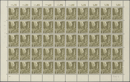 Schweiz: 1936, Freimarken Landschaften, Partie Von 24 Postfrischen Bögen Zu Je 50 Marken (teils Gefa - Sammlungen