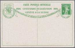 Schweiz - Ganzsachen: 1914, Zwei Komplette Sätze Zu Je 10 Bildern Der Halbamtlichen Ganzsachenkarten - Stamped Stationery