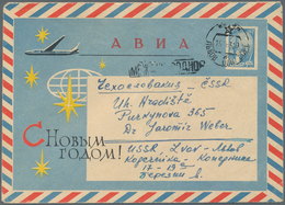 Sowjetunion: 1956/82 Collection Ca. 309 Used And Unused Postal Stationery Envelopes With Topic Chris - Gebraucht