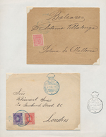 Spanien: 1895/1925, Mail Of Spanish Parliament "CONGRESO", Lot Of Six Covers And 16 Offical Stamps. - Used Stamps