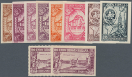 Spanien: 1930, Ibero-American Exhibition In Sevilla Large Lot With About 2.500 Stamps In 30 Differen - Gebruikt