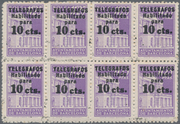 Spanien: 1930/1945 (ca.), Unusual Accumulation BACK OF THE BOOK ISSUES Mostly On Stockcards Crammed - Gebruikt