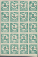 Spanien: 1933, Numeral Issue 1c. Green IMPERFORATE With Black Opt. ‚MUESTRA‘ In A Lot With Approx. 4 - Gebruikt