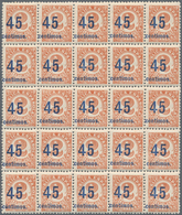 Spanien: 1938, Numeral Issue 2c. Red-brown ‚Republica Espanola‘ Surcharged ‚45 Centimos‘ In A Lot Wi - Usados