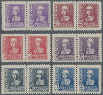 Spanien: 1938/1939, Queen Isabella Definitives Complete Set Of Six In A Lot With Twelve Sets Incl. S - Usados