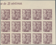 Spanien: 1939, General Franco Definitive 25c. Lilac-carmine (without Imprint) In A Lot With About 15 - Gebraucht