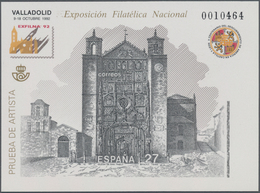 Spanien: 1992, National Stamp Exhibition EXFILNA’92 In Valladolid Imperforate Special Miniature Shee - Usados