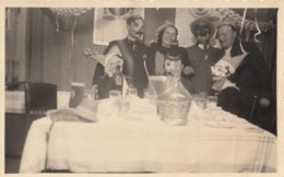 HALLOWEEN PARTY COSTUMES MASKS VINTAGE REAL PHOTO POSTCARD 20s - Halloween