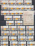 Spanien - Automatenmarken: 1989/2002, MNH Resp. Neatly Cancelled Collection/accumulation Of Apprx. 1 - Machines à Affranchir (EMA)