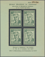 Spanien - Lokalausgaben: 1937, PI DE LLOBREGAT (Catalunya): Accumulation With About 405 Imperforate - Nationalist Issues