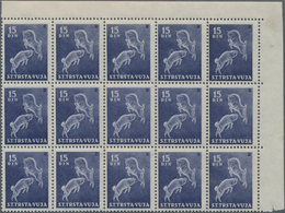 Triest - Zone B: 1950, Definitive Issue 15din. Greyish-violet ‚domestic Goat‘ In A Lot With 100 Stam - Ungebraucht