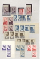 Türkei: 1942/1948, President İsmet İnönü, Specialised Assortment Of 49 Perf./imperf. Proofs/essays, - Gebraucht