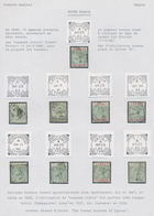 Zypern: 1882/1914 (ca.), Interesting Small Collection On Five Exhibition Pages With About Twelve Fin - Sonstige & Ohne Zuordnung