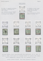 Zypern: 1882/1914 (ca.), Interesting Small Collection On Five Exhibition Pages With About Twelve Fin - Otros & Sin Clasificación