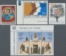 Zypern: 1981/1994 (ca.), Duplicated Lot With 89 Stamps Incl. Complete Sets And A Few Blocks All With - Otros & Sin Clasificación