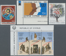 Zypern: 1981/1994 (ca.), Duplicated Lot With 89 Stamps Incl. Complete Sets And A Few Blocks All With - Autres & Non Classés