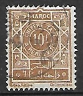 MAROC     -    Taxe   -    1942 .   Y&T N° 52 Oblitéré - Portomarken