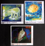 GREENLAND 2011  Kunst Minr.551-53 (O)   (lot D 1454) - Used Stamps