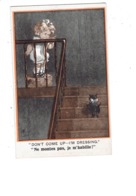 Cpa - Illustration - Spurgin, Fred - Fillette Chat Noir - Ne Monte Pas Je M'habille - Comique Series 273 Florence House - Spurgin, Fred