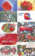 10 Télécartes - Prepaid Différentes JAPON *  APFEL * POMMES (LOT A-116) JAPAN 10 DIFF APPLES PHONECARDS * 10 VERSCH TK - Alimentation