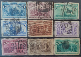 USA 1893 - Canceled - Sc# 230-238 - Columbus - Used Stamps
