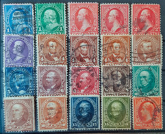 USA 1894/99 - Canceled - Sc# 246,250,251,252,253,254,255,256,257,258,259,260,269,279,281,282,282c,283,284 - Used Stamps