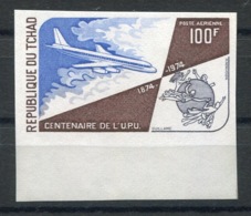 RC 13863 TCHAD PA N° 154 CENTENAIRE DE L' U.P.U. AVION NON DENTELÉ NEUF ** - Tschad (1960-...)