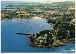 Carte Postale  56. Port-Navalo  Et Le Stade De Football Vue D'avion  Trés Beau Plan - Allaire