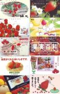 10 Télécartes - Prepaid Différentes JAPON * FRAISE (LOT A-118) JAPAN 10 DIFF STRAWBERRIES * PHONECARDS * 10 VERSCH TK - Alimentation