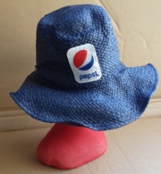 M#0V36 CAPPELLO PAGLIA GADGET PROMO PEPSI COLA VINTAGE - Gorras