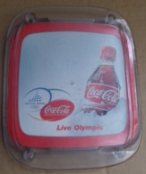 M#0V38 PORTACENERE LIVE OLYMPIC COCA COLA VINTAGE/OLIMPIADI - Ceniceros