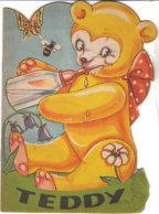 M#0V62 ALBO ILLUSTRATO : TEDDY Ed. Helsingborgs LITO Grafiska AB. Anni '50/ORSI/ORSACCHIOTTI - Old