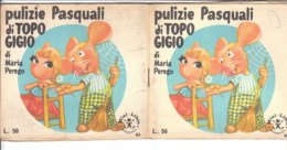 M#0V85 MINI LIBRO N.63 Maria Perego PULIZIE PASQUALI DI TOPO GIGIO Ed.Mondadori 1966 - Antiquariat