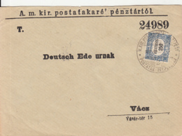 82636- AMOUNT 250 FILLERS OFFICIAL STAMPS ON ENTERPRISE HEADER COVER, 1926, HUNGARY - Servizio