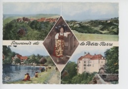 Souvenir De La Petite Pierre (67) Vue Générale La Ferme Imsthal Le Lac Le Château Folklore  (n°61 Multivues) - La Petite Pierre