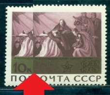 1965 Victory,20th Ann,Glory To Fallen Hero/Bogorodsky,Russia,3057 Ab,MNH,variety - Plaatfouten & Curiosa