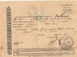 VP15.735 - MILITARIA - BIZERTE 1924 - Document Concernant Le Soldat Georges VUILLAUME Du 8 è Rgt De Tirailleurs - Documenti