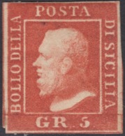 Sicilia, 5 Grana II Tav Vermiglio N.11 MH * Plurifirmato Cv 1250 - Sicilia