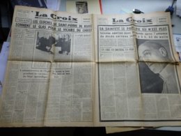 La CROIX 1956 Numéro Spécial Mort Du Pape PIE XII, 10 Octobre 1958 ; G01 - 1950 à Nos Jours