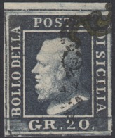 Sicilia, 20 Grana N.13 Bdf Certificato E,Diena + Certificato Avi , Lusso Cv 1650 - Sicilia