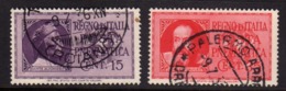 ITALIA REGNO ITALY KINGDOM 1933 PNEUMATICA DANTE E GALILEO  SERIE COMPLETA COMPLETE SET USATA USED OBLITERE' - Pneumatic Mail