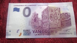 VAN GOGH EN PROVENCE BILLET COMMÉMORATIF 2019 DÉPLIANT CARRIÈRES LUMIÈRE +LES BAUX DE PROVENCE+TICKET - Other & Unclassified