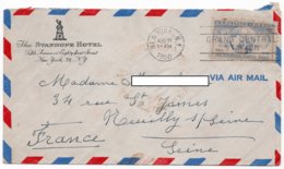LSC 1950 - Entête HOTEL - THE STANHOPE HOTEL - NEW YORK - Cartas