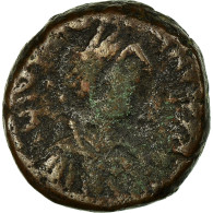 Monnaie, Justinien I, Decanummium, 556-557, Nicomédie, TB, Cuivre, Sear:205 - Byzantines