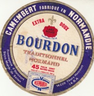 Rare étiquette Ancienne De Fromage Camembert  Bourdon - Cheese