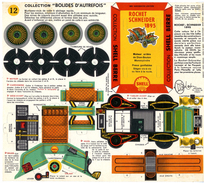 ROCHET SCHNEIDER 1895  COLLECTION SCHELL BERRE   BOLIDES D AUTREFOIS   MAQUETTE EN CARTON  EDITION ANNEE 50 - Kartonnen Modellen / Lasercut