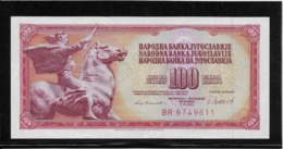 Yougoslavie - 100 Dinara - Pick N°90b - SUP - Yugoslavia