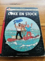 TINTIN COKE EN STOCK EDITION ORIGINALE DE 1958 DANEL N°1843 ETAT MOYEN A VOIR !! - Tintin