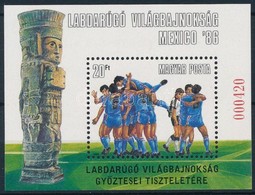 ** 1986 Labdarúgó VB Ajándék Blokk (18.000) / Mi Block 183 Present Of The Post - Sonstige & Ohne Zuordnung