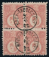 O 1871 Réznyomat 5kr Négyestömb 'NAGY-TAPOLCSÁNY' - Sonstige & Ohne Zuordnung